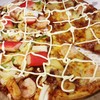 Pizza 9 นิ้ว ฮาล์ฟหน้าระหว่างซีฟู้ดกับซุปเปอร์ฮาวาเอี้ยน 