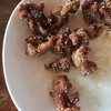 ข้าวหน้าหมูทอดข้าวคั่ว