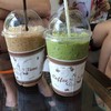 Iced Latte And Iced Matcha Gree Tea Latte