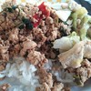 ผัดกะเพราเจ+ผักกาดขาวผัดราดข้าว