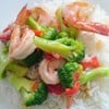 บล๊อกโคลี่ผัดกุ้ง