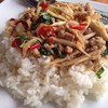 ข้าวผัดกระเพราหมูหน่อไม้ดอง 30 บาท