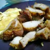 หมูทอด เนื้อไม่เหนียว ชิ้นใหญ่ เต็มคำ