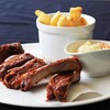 BBQ port spare rib with fries & cole slaw