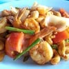 กุ้งผัดเม็ดมะม่วง 200฿