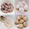 หมูบะช่อเศรษฐี, ลูกชิ้นหมึก, กุ้งกระจก, ลูกชิ้นกุ้ง