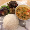 ไก่ใบเตย+ต้มยำกุ้ง 60บาท