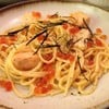 Spaghetti ikura cream sauce