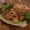 ข้าวพัดกุ้ง เม็ดเรียวมัน กุ้งสดอร่อยเว่อร์