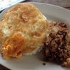 ข้าวหมูกระเทียม+ไข่ดาว