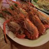 กุ้งเผา เผามาได้กำลังดีมากๆ ผมแนะนำบอกเค้าว่าอย่าสุกมาก เนื้อจะได้ชุ่มๆ