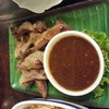 คอหมูย่าง..น้ำจิ้มอร่ยมาก