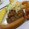 สเต็กหมูพริกไทยดำ & ไส้กรอกหมูรมควัน..^^@Jeffer Steak โรบินสัน ราชบุรี