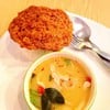 ข้าวไข่เจียวทูน่า + ต้มยำกุ้ง