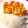 ข้าวไข่ผัดมะเขือเทศ