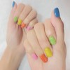 rainbow nails :3
