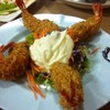 กุ้งชุบแป้งทอดครีมสลัด..^^@อ่าวไทยหัวปลาหม้อไฟ