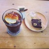 Lemon Americano & Brownie