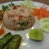 ข้าวผัดน้ำพริกลงเรือกุ้งสด