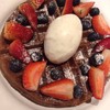 Fresh berry waffle