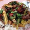 ผัดกะเพราหมูกรอบ