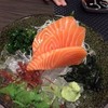 Salmon sashimi