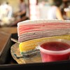 Rainbow Crepe Cake (50 บาท) ตัวเค้กหอมวานิลลาและอร่อยมากๆ