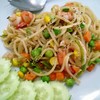 สปาเก็ตตี้ผัดขี้เมากุ้ง 