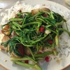 กะเฉดหมูกรอบราดข้าว.....