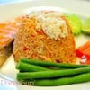 ข้าวผัดน้ำพริกปู-แซลมอนแดดเดียว 168บาท