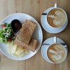 Sandwich Ham-Cheese & Cafe Latte