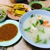 ข้าวต้มปลากุ้ง ,หมูสะเต๊ะ