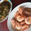 ปลาดุกผัดฉ่า กุ้งต้ม