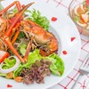 กุ้งย่างยำสตรอเบอร์รี่
