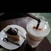 บลูเบอรี่เค้กกับกาแฟ