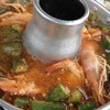 แกงส้มกระเจี๊ยบกุ้งสด 180.-