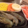 กุ้งแม่น้ำ ผักย่าง ปูอัด