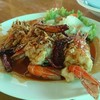 กุ้งก้ามกรามทอด ซอสมะขาม /14 250 บาท