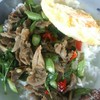 ข้าวเป็ดผัดกระเพราไข่ดาว