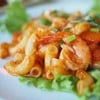 มักกะโรนีผัดซอสกุ้ง 45บาท