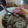 เส้นเล็กลูกชิ้นเนื้อสดน้ำตก..^^@ต๊อบแต๊บก๋วยเตี๋ยวรถ