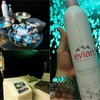 อุปกรณ์ในการทำทรีตเม้นท์ เครื่องทำทรีตเม้นต์ และที่นี้ใช้น้ำแร่ของ evian นะคะ