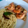 สปาเก็ตตี้กุ้งผัดกระเทียม