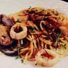 spaghetti olio seafood