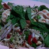 ยำตะไคร้กุ้งสด