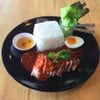 ข้าวหมูอบน้ำพริกเผา
