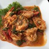 กุ้งผัดพริกขี้หนู 250บาท กุ้งสด ผัดได้แซ่บมาก