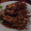 กุ้งใหญ่ทอดราดซอสมะขาม