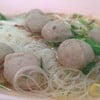 หมี่ขาวลูกชิ้น (เนื้อ) ล้วน 35 บาท