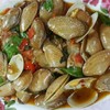หอยลายผัดโหรพา